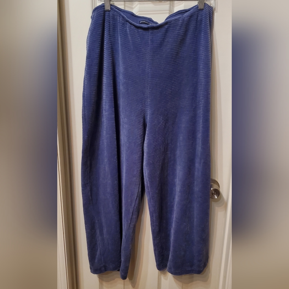 Gudrun Sjoden Indigo Blue Soft Stretch Waistband Pants Size XL